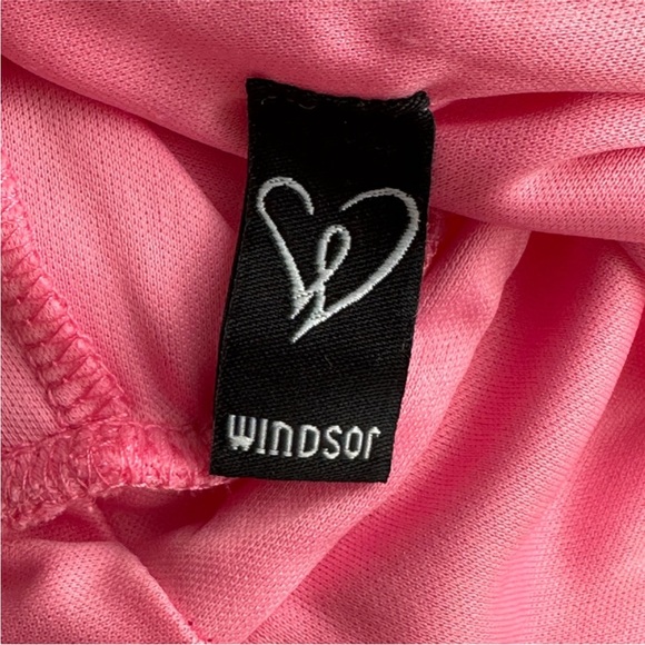 Windsor Bridgette Pink Tulle, Double Slit Prom Gown - Picture 4 of 6